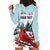 Personalised Cardinal Christmas Hoodie Dress Snowflake Xmas Tree - Wonder Print Shop