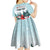 Personalised Cardinal Christmas Kid Short Sleeve Dress Snowflake Xmas Tree - Wonder Print Shop