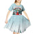 Personalised Cardinal Christmas Kid Short Sleeve Dress Snowflake Xmas Tree - Wonder Print Shop