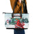 Cardinal Christmas Leather Tote Bag Snowflake Xmas Tree - Wonder Print Shop