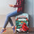 Cardinal Christmas Luggage Cover Snowflake Xmas Tree - Wonder Print Shop