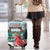 Cardinal Christmas Luggage Cover Snowflake Xmas Tree - Wonder Print Shop