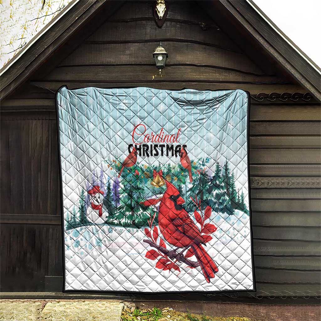Cardinal Christmas Quilt Snowflake Xmas Tree - Wonder Print Shop