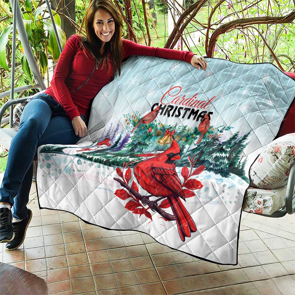 Cardinal Christmas Quilt Snowflake Xmas Tree - Wonder Print Shop