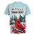 Personalised Cardinal Christmas Rugby Jersey Snowflake Xmas Tree - Wonder Print Shop