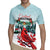 Personalised Cardinal Christmas Rugby Jersey Snowflake Xmas Tree - Wonder Print Shop