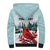 Personalised Cardinal Christmas Sherpa Hoodie Snowflake Xmas Tree - Wonder Print Shop