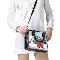 Cardinal Christmas Shoulder Handbag Snowflake Xmas Tree LT01