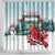 Cardinal Christmas Shower Curtain Snowflake Xmas Tree LT01