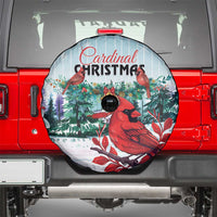 Cardinal Christmas Spare Tire Cover Snowflake Xmas Tree - Wonder Print Shop