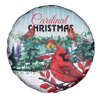Cardinal Christmas Spare Tire Cover Snowflake Xmas Tree - Wonder Print Shop