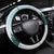 Cardinal Christmas Steering Wheel Cover Snowflake Xmas Tree - Wonder Print Shop