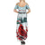 Personalised Cardinal Christmas Summer Maxi Dress Snowflake Xmas Tree - Wonder Print Shop