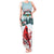 Personalised Cardinal Christmas Tank Maxi Dress Snowflake Xmas Tree - Wonder Print Shop