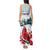 Personalised Cardinal Christmas Tank Maxi Dress Snowflake Xmas Tree - Wonder Print Shop