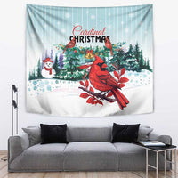 Cardinal Christmas Tapestry Snowflake Xmas Tree - Wonder Print Shop