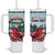 Personalised Cardinal Christmas Tumbler With Handle Snowflake Xmas Tree - Wonder Print Shop