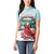 Personalised Cardinal Christmas Women Polo Shirt Snowflake Xmas Tree - Wonder Print Shop