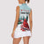 Personalised Cardinal Christmas Women Sleeveless Polo Shirt Snowflake Xmas Tree - Wonder Print Shop