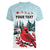 Personalised Cardinal Christmas Women V-Neck T-Shirt Snowflake Xmas Tree - Wonder Print Shop