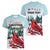 Personalised Cardinal Christmas Women V-Neck T-Shirt Snowflake Xmas Tree - Wonder Print Shop