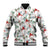Cardinal Christmas White Baseball Jacket Xmas Pattern - Wonder Print Shop