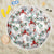 Cardinal Christmas White Beach Blanket Xmas Pattern - Wonder Print Shop