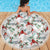 Cardinal Christmas White Beach Blanket Xmas Pattern - Wonder Print Shop