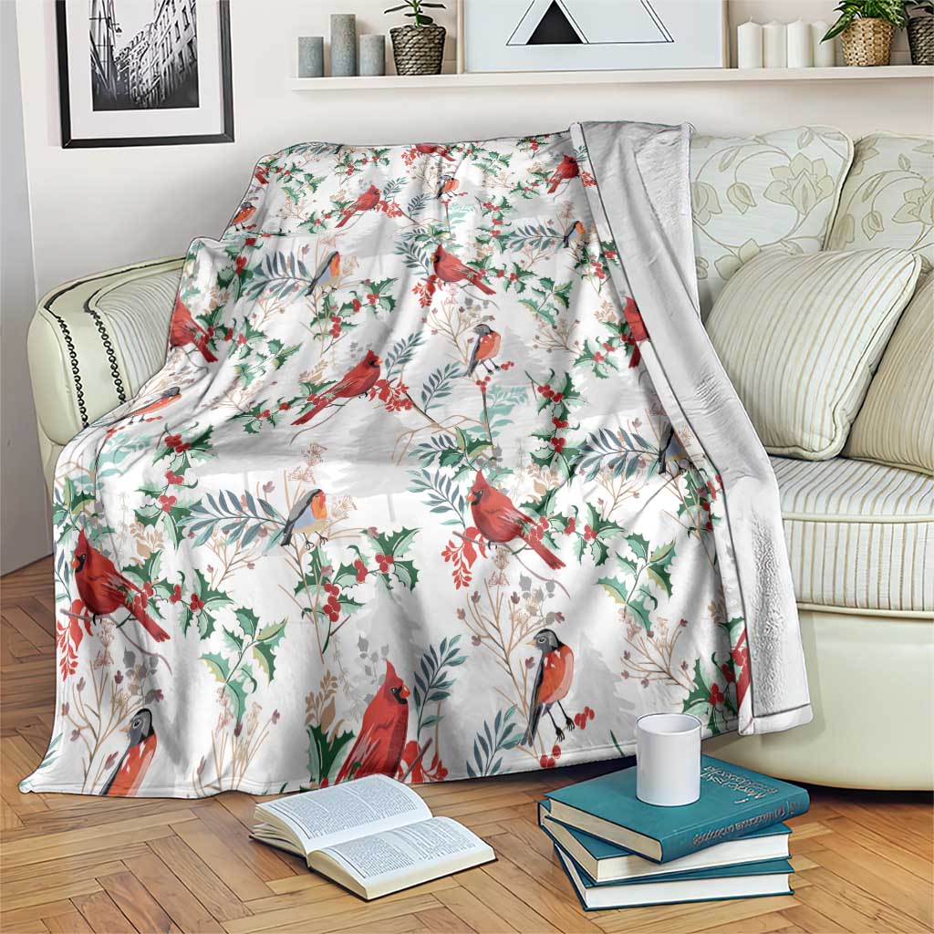 Cardical Christmas White Blanket Xmas Pattern