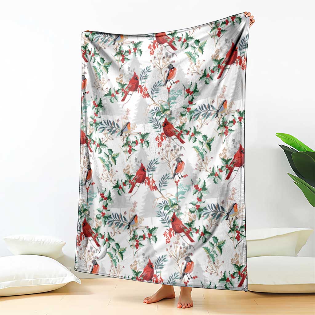 Cardical Christmas White Blanket Xmas Pattern
