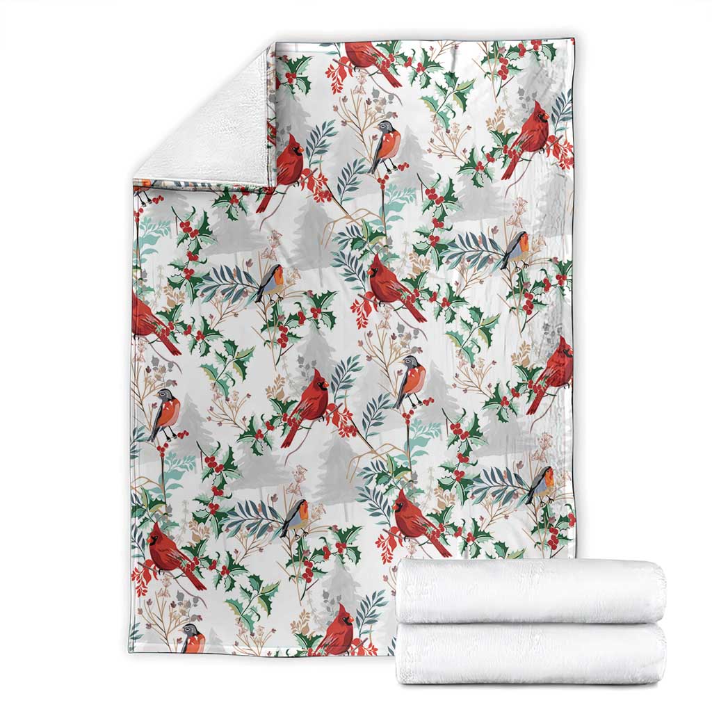 Cardical Christmas White Blanket Xmas Pattern