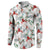Cardinal Christmas White Button Sweatshirt Xmas Pattern - Wonder Print Shop