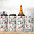 Cardinal Christmas White 4 in 1 Can Cooler Tumbler Xmas Pattern - Wonder Print Shop