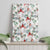 Cardinal Christmas White Canvas Wall Art Xmas Pattern - Wonder Print Shop