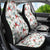 Cardinal Christmas White Car Seat Cover Xmas Pattern - Wonder Print Shop
