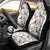 Cardinal Christmas White Car Seat Cover Xmas Pattern - Wonder Print Shop