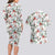 Cardinal Christmas White Couples Matching Long Sleeve Bodycon Dress and Hawaiian Shirt Xmas Pattern - Wonder Print Shop
