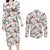 Cardinal Christmas White Couples Matching Long Sleeve Bodycon Dress and Long Sleeve Button Shirt Xmas Pattern - Wonder Print Shop