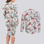 Cardinal Christmas White Couples Matching Long Sleeve Bodycon Dress and Long Sleeve Button Shirt Xmas Pattern - Wonder Print Shop