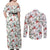 Cardinal Christmas White Couples Matching Off Shoulder Maxi Dress and Long Sleeve Button Shirt Xmas Pattern - Wonder Print Shop
