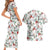 Cardinal Christmas White Couples Matching Short Sleeve Bodycon Dress and Hawaiian Shirt Xmas Pattern - Wonder Print Shop