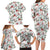 Cardinal Christmas White Family Matching Long Sleeve Bodycon Dress and Hawaiian Shirt Xmas Pattern - Wonder Print Shop