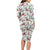 Cardinal Christmas White Family Matching Long Sleeve Bodycon Dress and Hawaiian Shirt Xmas Pattern - Wonder Print Shop