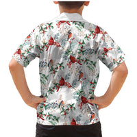 Cardinal Christmas White Family Matching Mermaid Dress and Hawaiian Shirt Xmas Pattern - Wonder Print Shop