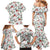 Cardinal Christmas White Family Matching Mermaid Dress and Hawaiian Shirt Xmas Pattern - Wonder Print Shop