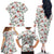 Cardinal Christmas White Family Matching Off The Shoulder Long Sleeve Dress and Hawaiian Shirt Xmas Pattern - Wonder Print Shop