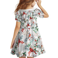Cardinal Christmas White Family Matching Off Shoulder Maxi Dress and Hawaiian Shirt Xmas Pattern - Wonder Print Shop