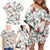 Cardinal Christmas White Family Matching Off Shoulder Short Dress and Hawaiian Shirt Xmas Pattern - Wonder Print Shop