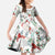 Cardinal Christmas White Family Matching Short Sleeve Bodycon Dress and Hawaiian Shirt Xmas Pattern - Wonder Print Shop