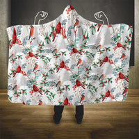 Cardical Christmas White Hooded Blanket Xmas Pattern